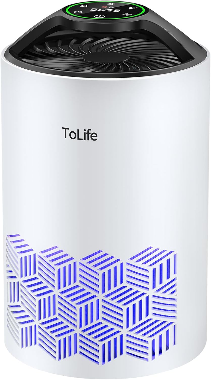 Tolife Air Purifiers for Bedroom Home K1 HEPA Air Purifiers with Air Purifiers for Home Large Room K1 Plus