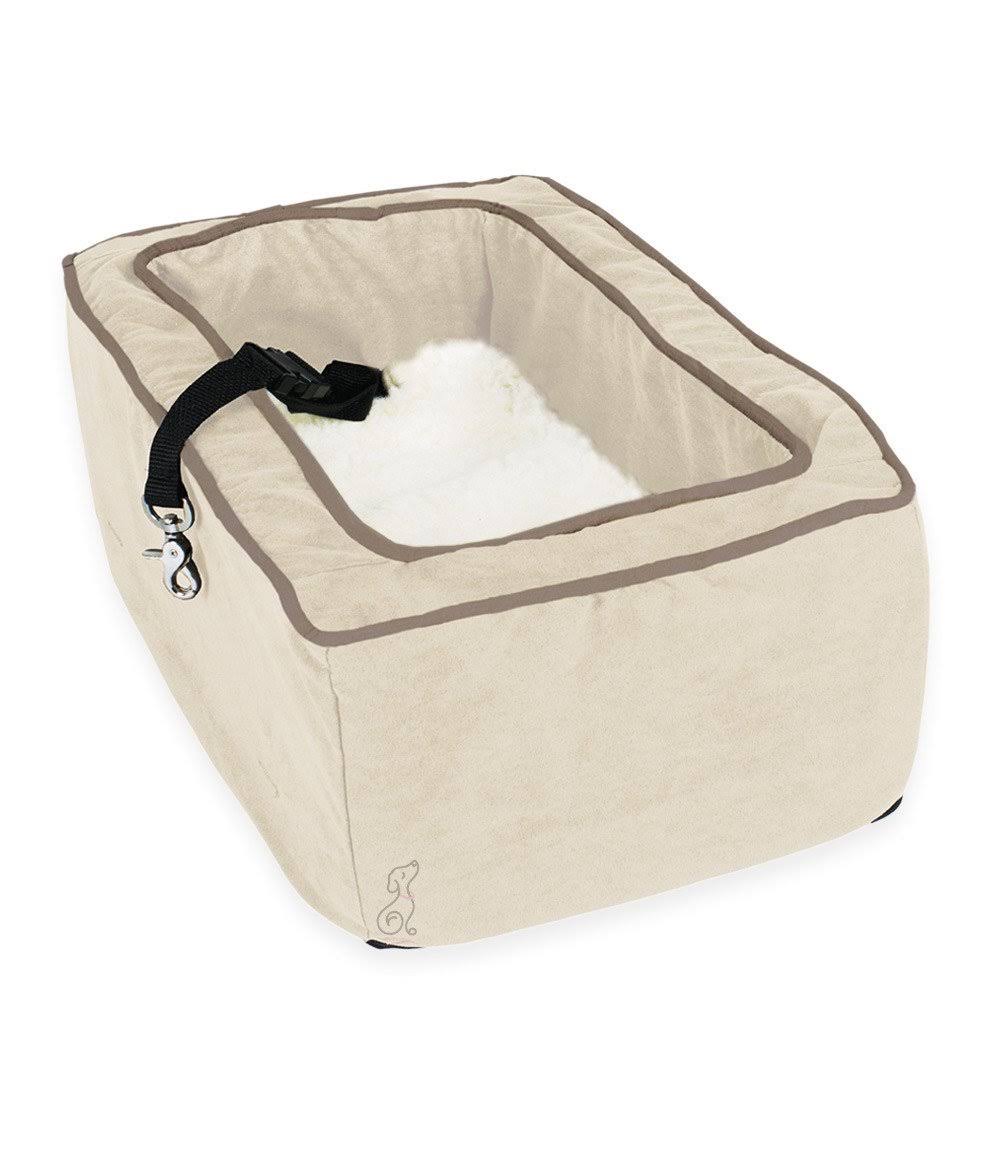 Snoozer Luxury Console Pet Car SEAT, Buckskin u0026 Java, Large