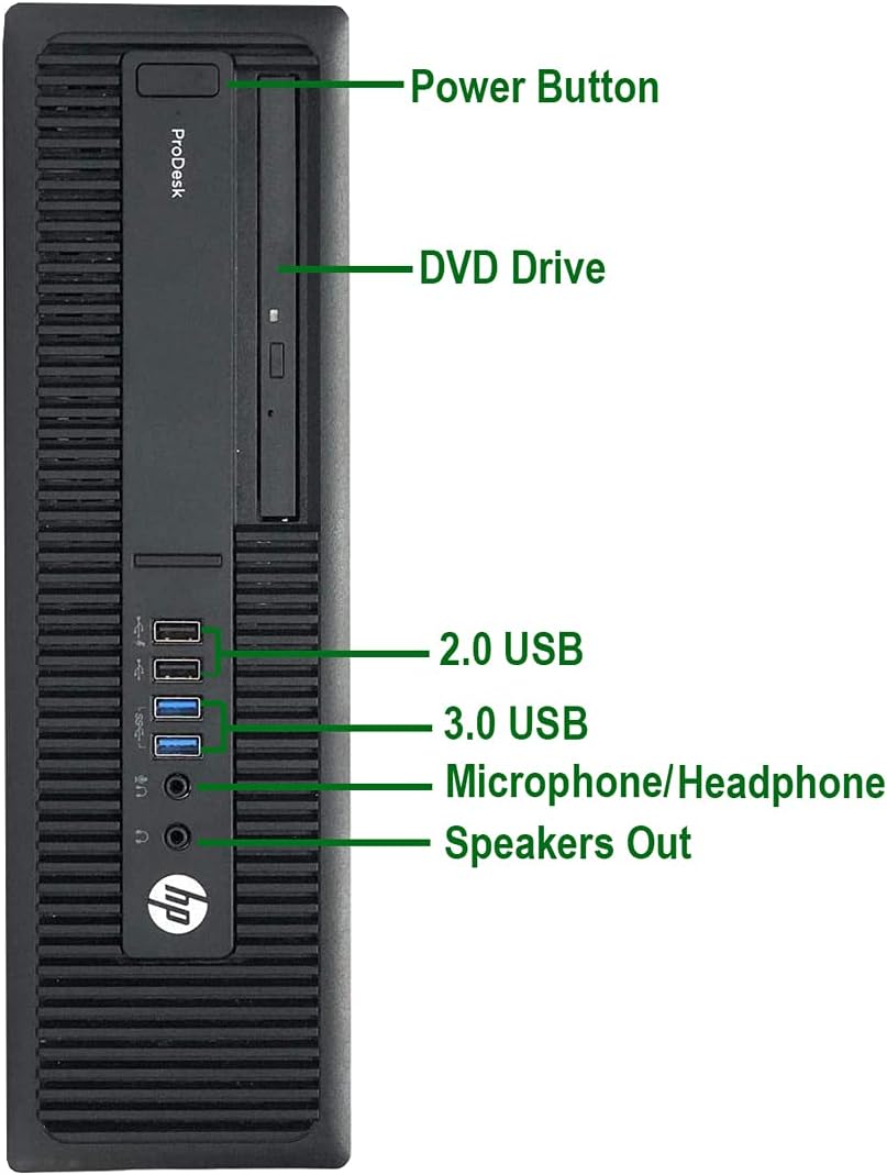 HP i7 Quad Core up to 4.0GHz Desktop Computer 32GB DDR4 RAM 1TB SSD HDMI Wi-Fi Bluetooth Windows 10 Pro (Renewed)