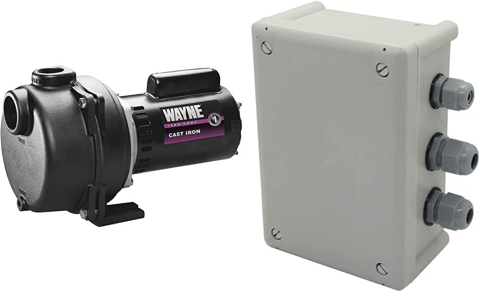 Wayne WLS200 2 HP Cast Iron High Volume Lawn Sprinkling Pump, 2-Horsepower