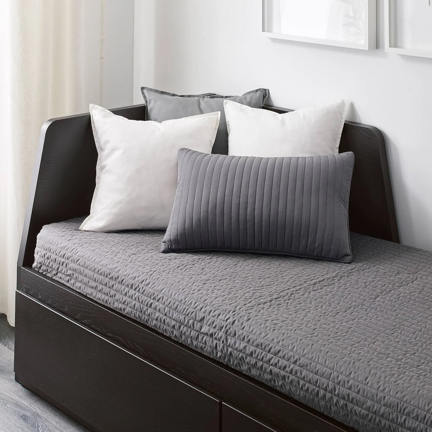 IKEA - Flekke Daybed Frame with 2 Drawers, black-brown, Twin
