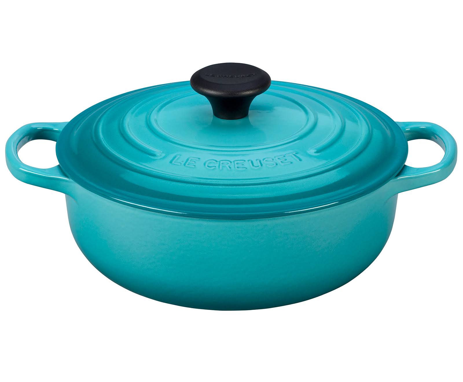 Le Creuset Signature Cast Iron Sauteuse Oven, 3.5 qt, Caribbean