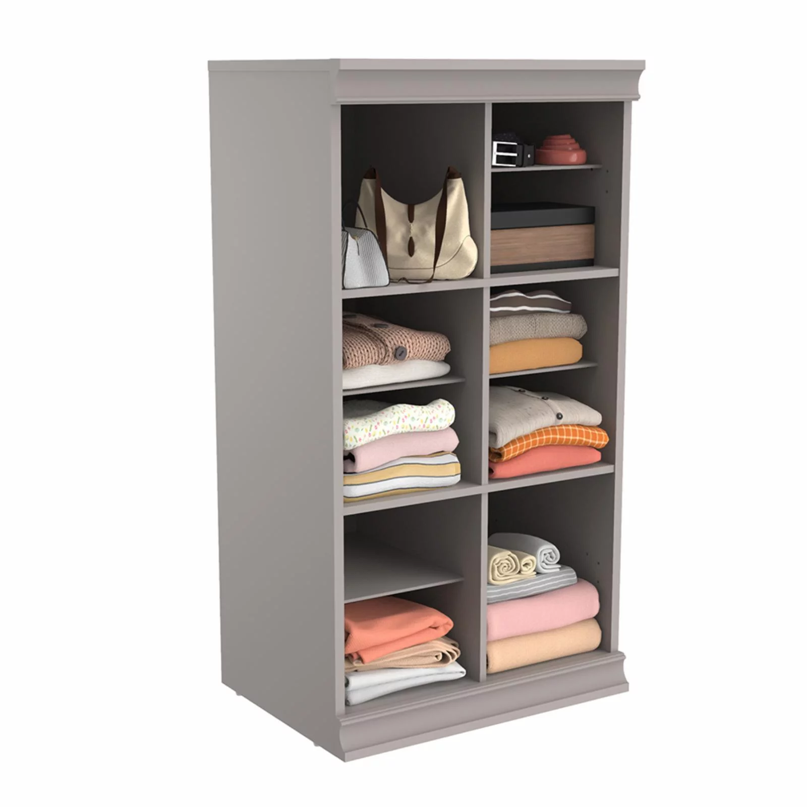 ClosetMaid Modular Closet Stackable Divided Shelf Unit