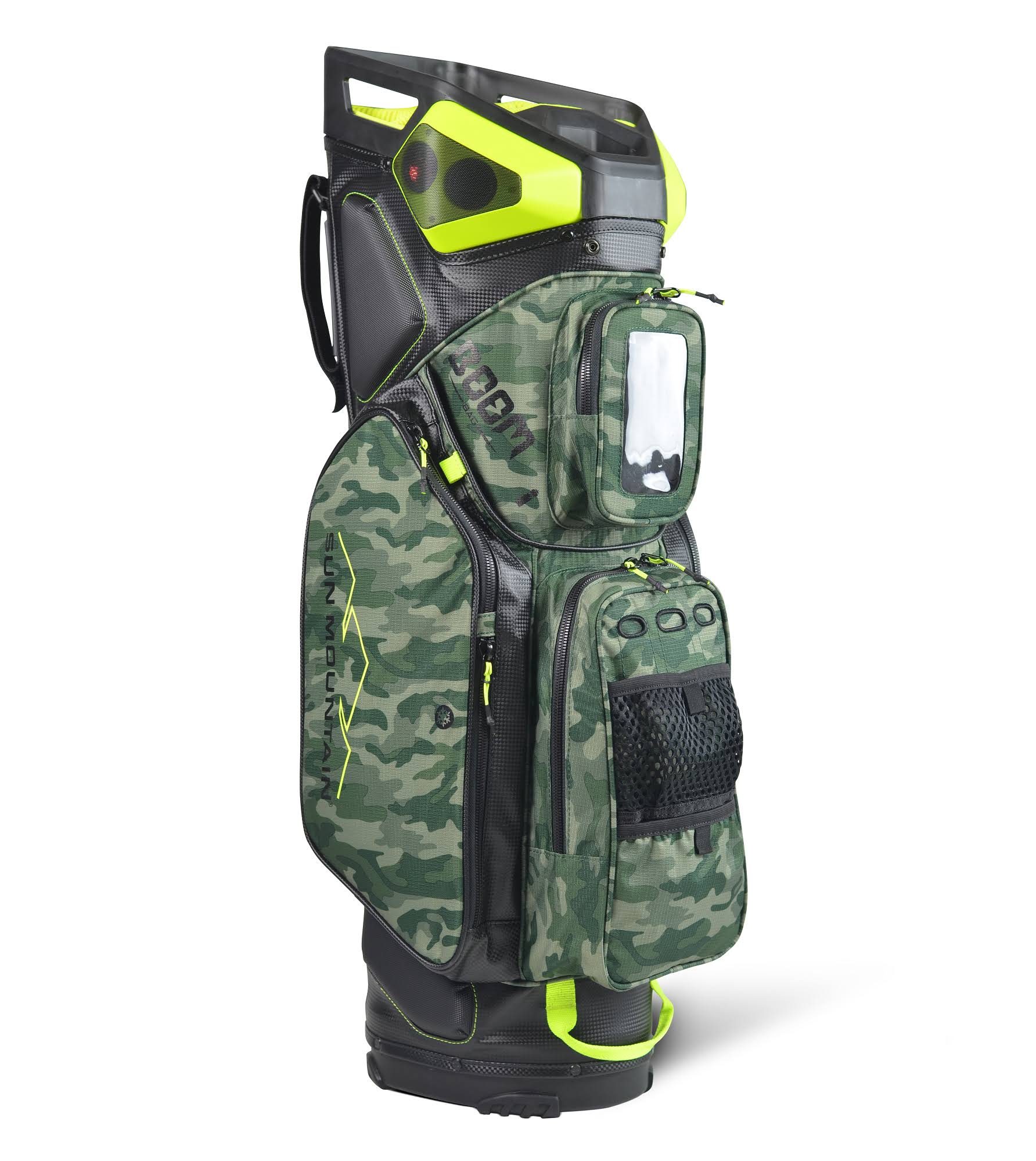Sun Mountain Boom Cart Bag, Gray/Garnet/Black