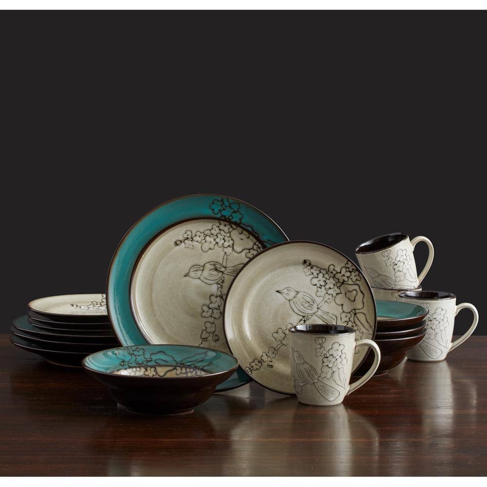 Gourmet Basics Song Bird Dinnerware Set (48 Piece)