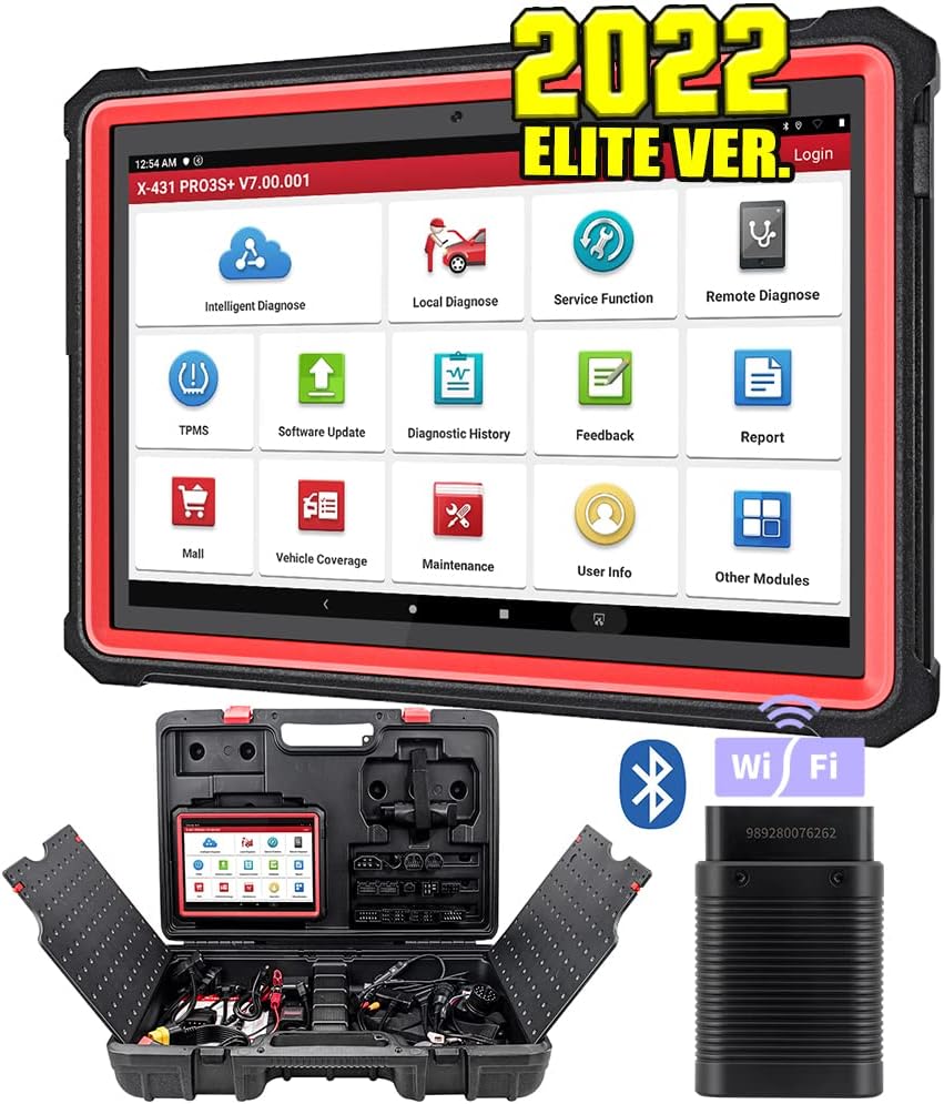 [2022 New]LAUNCH X431 PRO3S+ Bi-Directional Automotive Scan Tool (Upgraded Ver. of X431 V PRO),31+ Reset Service, All System Diagnostic Scanner, Key Program, Online Coding, AutoAuth, Free Update
