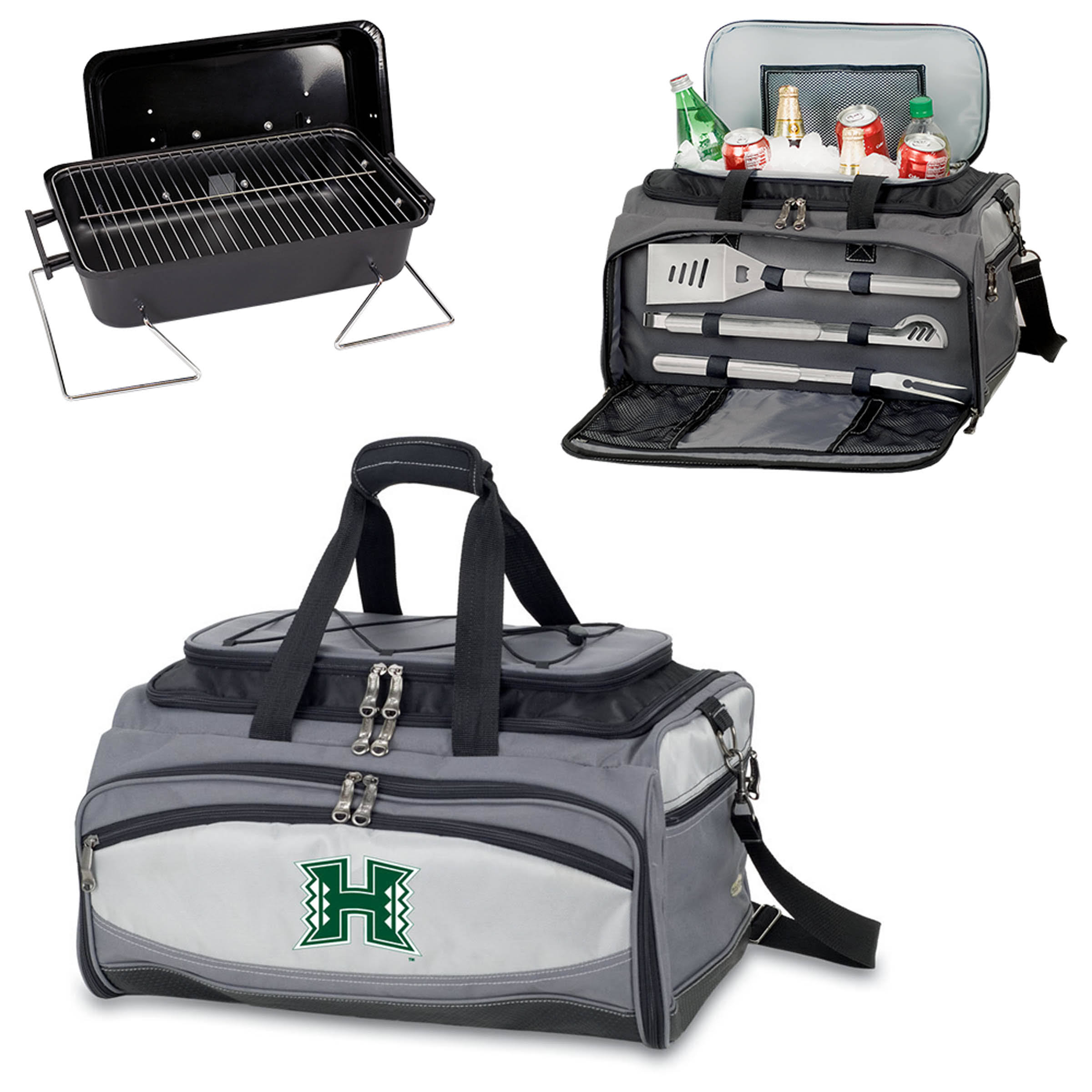 Hawaii Warriors Buccaneer Charcoal Grill and Cooler