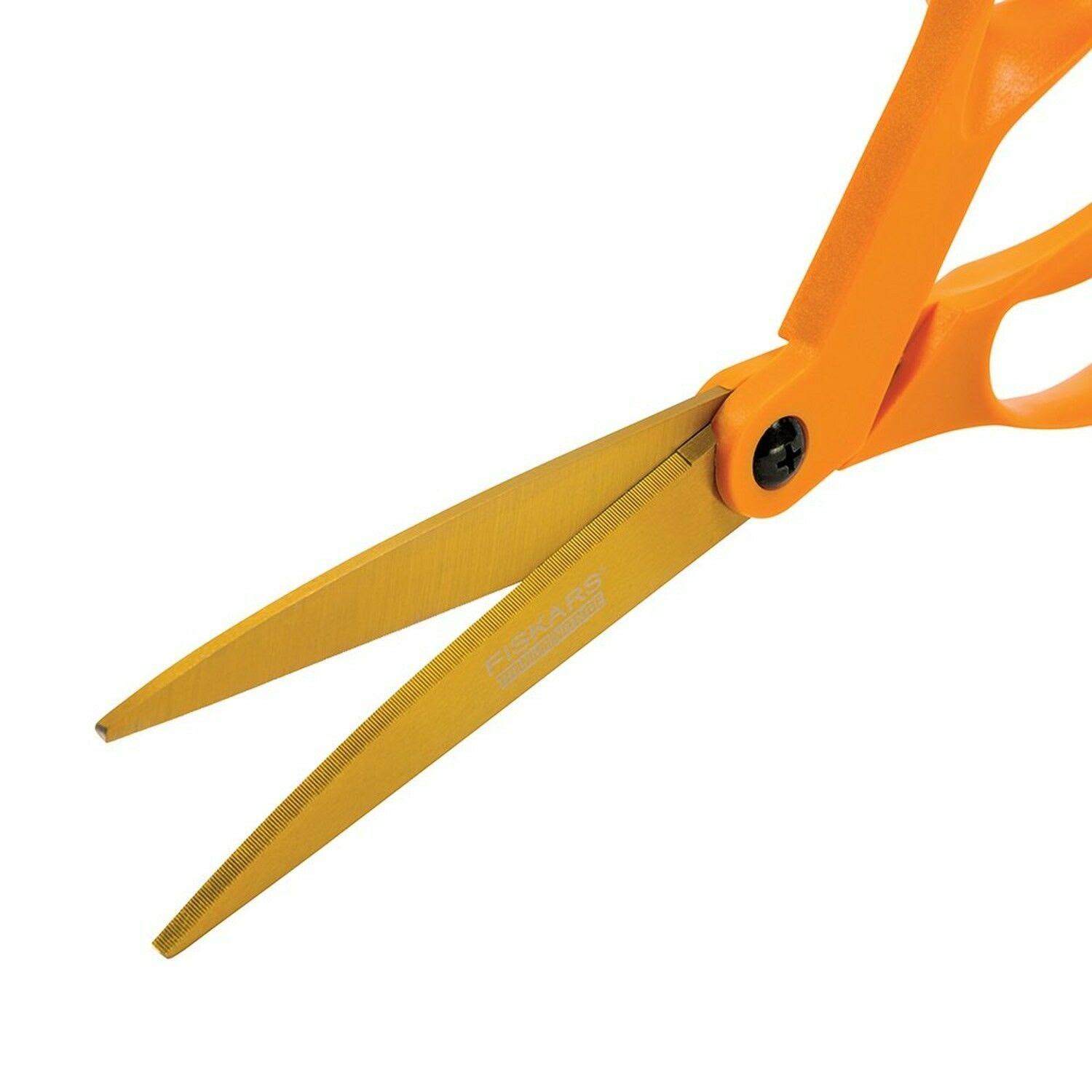 Fiskars 9 inch Serrated Titanium Nitride Shop Shears (12-96536984)