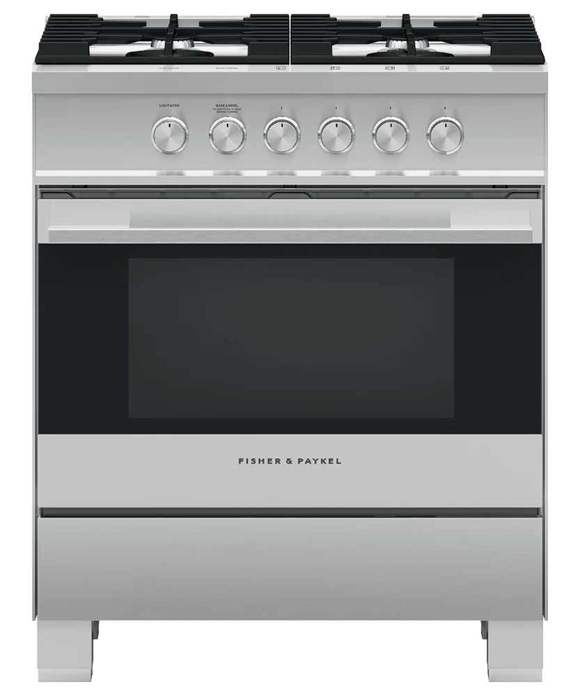 Fisher & Paykel OR30SDG4X1 30 Inch Freestanding All Gas Range-Stainless Steel, Natural Gas