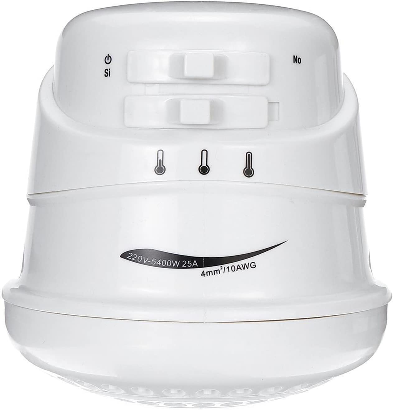 Electric Shower Head Heater with Bracket , TWSOUL 110V 5400W Automatic Electric Instant Hot Water Shower Head Heater Pack of 2