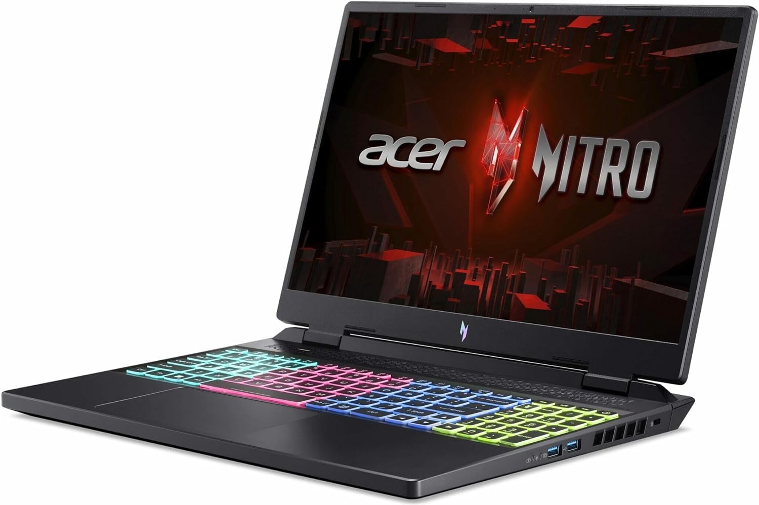 acer Nitro 16” WUXGA 165Hz Gaming Laptop | Intel Core i7-13620H Processor | GeForce RTX 4050 | Backlit Keyboard | 32GB RAM DDR5 | 1024GB SSD | Windows 11 Home | Bundle with 64GB USB Flash Drive