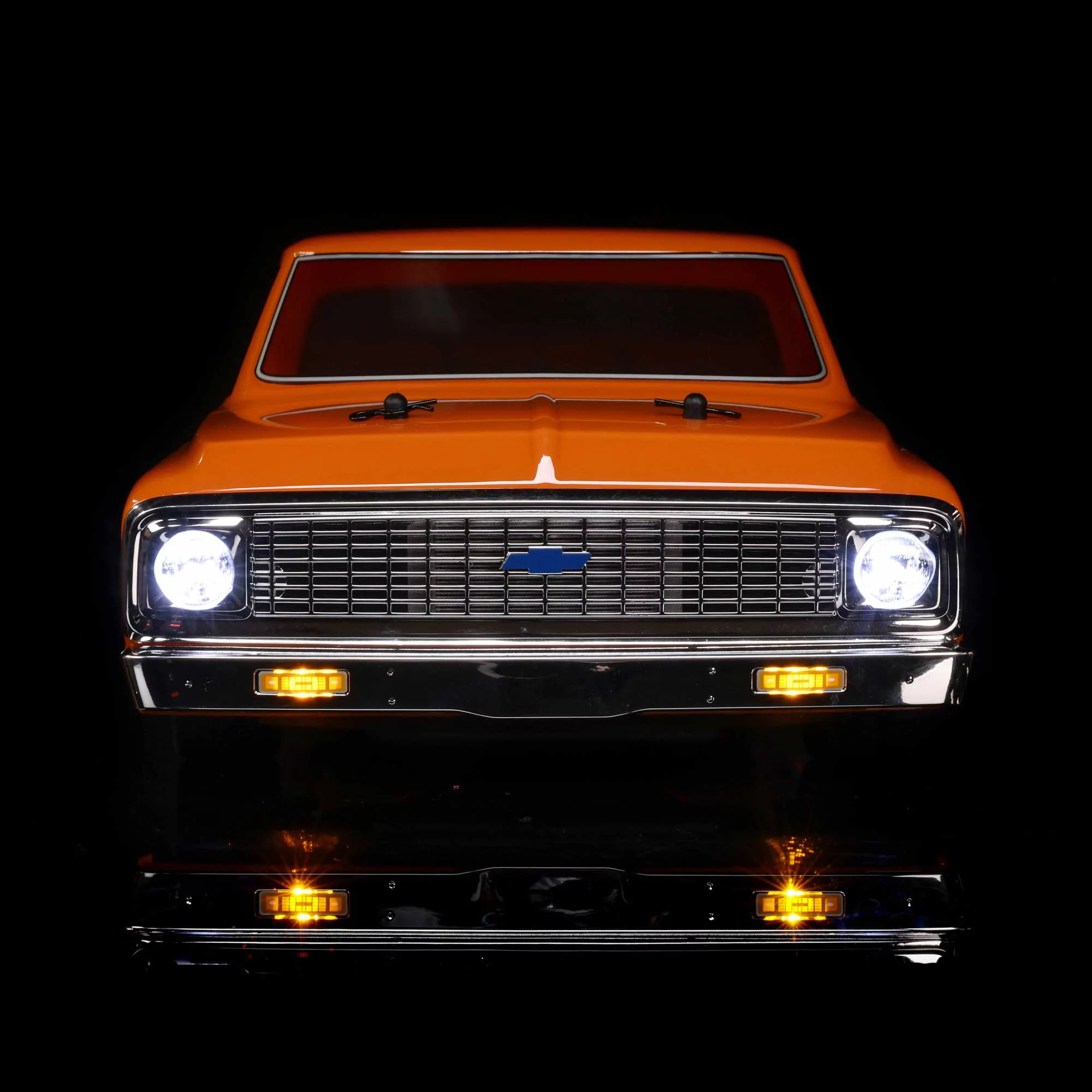 Losi RC Truck 1/10 1972 Chevy C10 Pickup Truck V100 AWD RTR Batteries and Charger Not Included Orange LOS03034T1 Trucks Elec RTR 1/10 On-Road