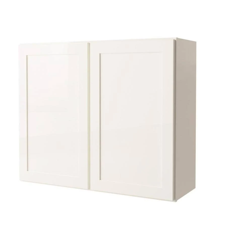 Project Source 36-in W x 30-in H x 12-in D White Door Wall Stock Cabinet | W3630W