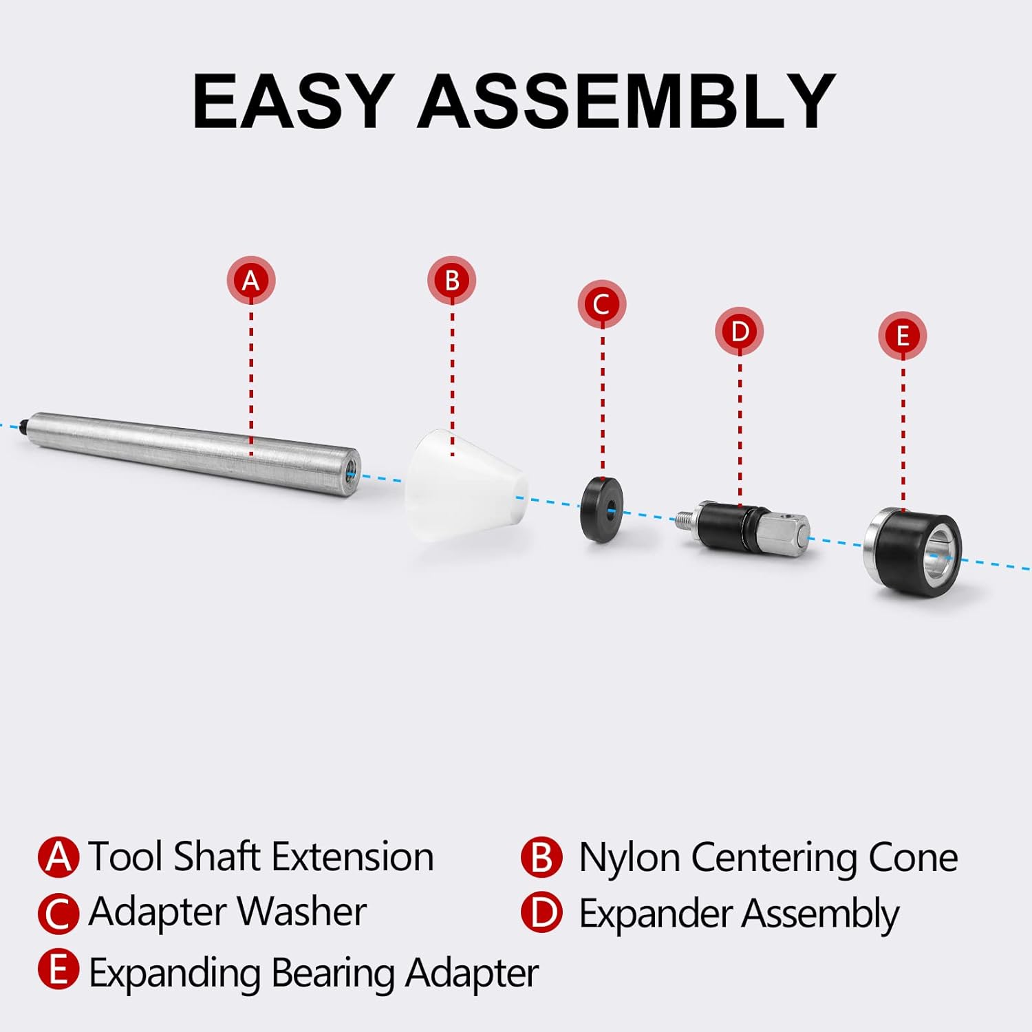 FEXON Universal Camshaft Cam Bearing Tool Kit for Installation and Removal Fit for Most Domestic and Import Vehicles