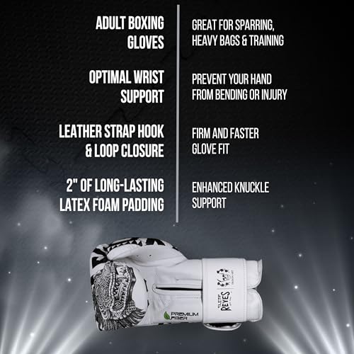 CLETO REYES Training Boxing Gloves with Hook and Loop Closure for Sparring and Heavy Punching Bags, Men and Women, MMA, Kickboxing, Muay Thai