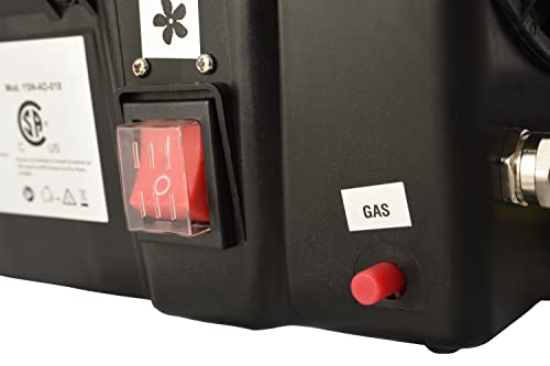 Flame King 60,000 BTU Portable Propane Forced Air Heater Outdoor Great for Jobsite, Construction, Garage, Patio, Stainless Steel