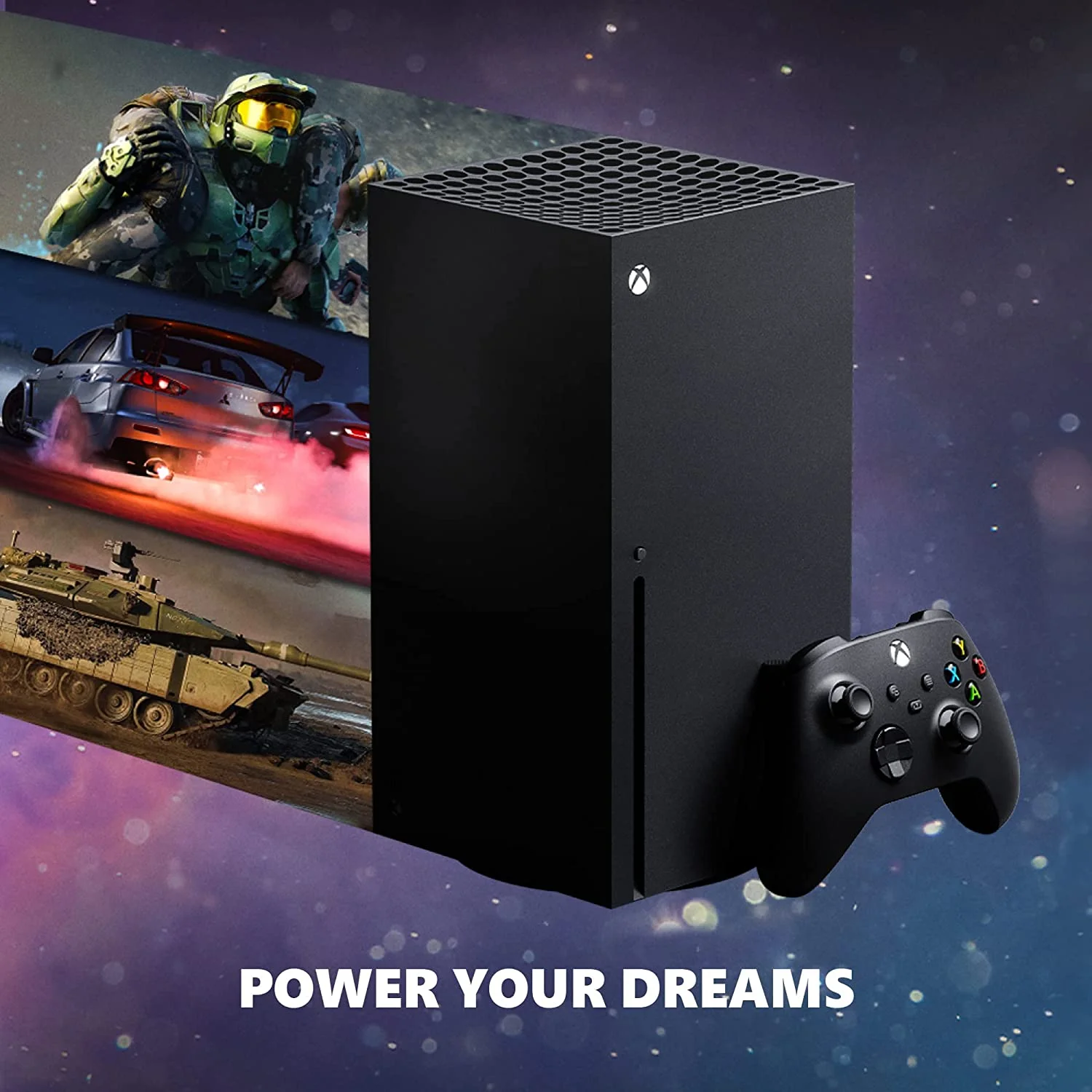 Newest Xbox Series X Video Gaming Console, 1TB NVMe SSD, with One Wireless Controller, 16GB RAM, 8 Cores Zen 2 CPU, RDNA 2 GPU, with Black Controller Silicone Cover