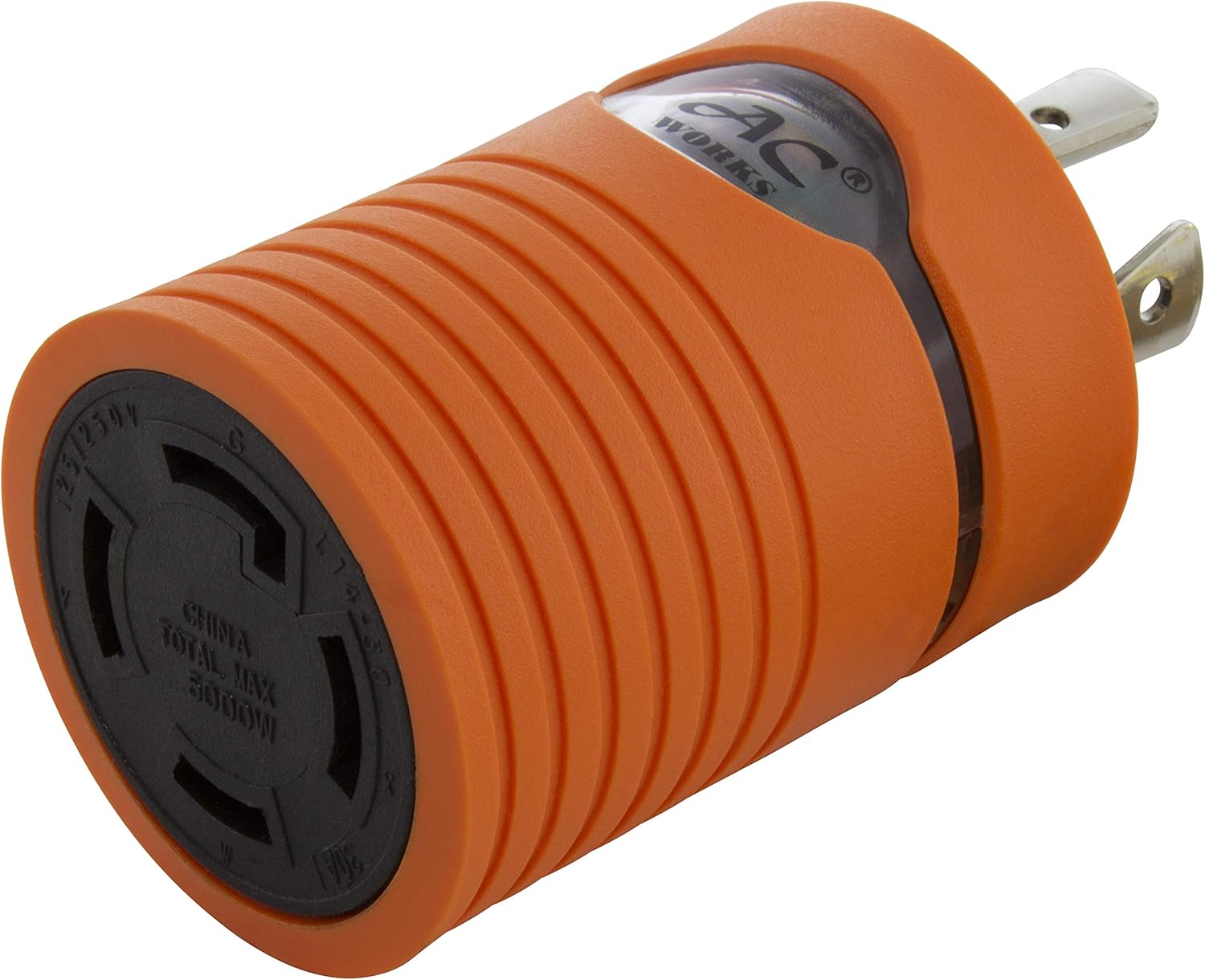 AC WORKS Generator to Transfer Switch L14-30 Inlet Box Adapter (TT-30 RV 30Amp to L14-30 Flexible) Pack of 2
