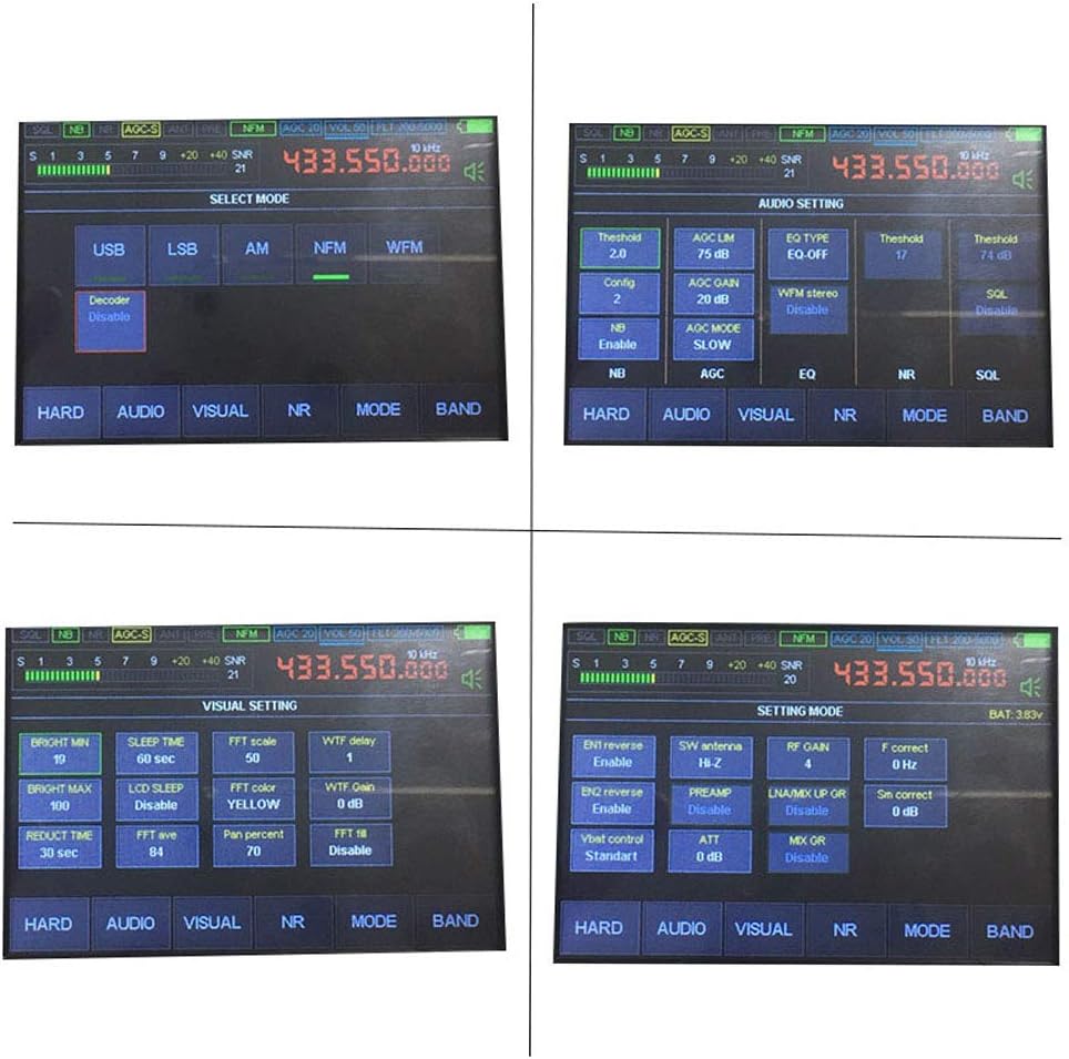 3.5" 1.10b 50Khz-2000Mhz malahit DSP SDR Receiver Malachite shortwave Nice Sound