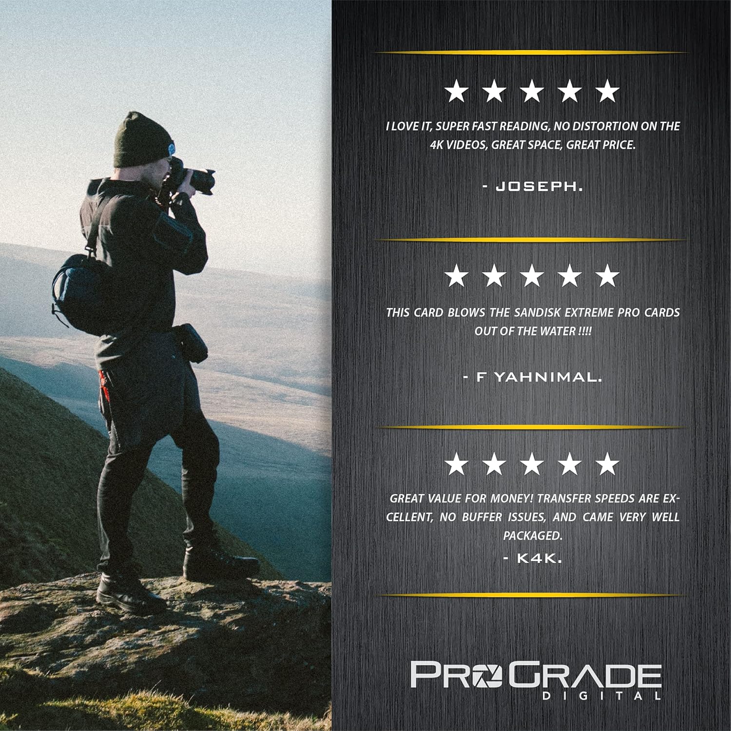 ProGrade Digital microSD Memory Card - V60 microSD Card for DSLR and Action Cameras - High Speed Transfer of Files & Large Storage - Up to 250MB/s Read and 130MB/s Write Speed 256 GB