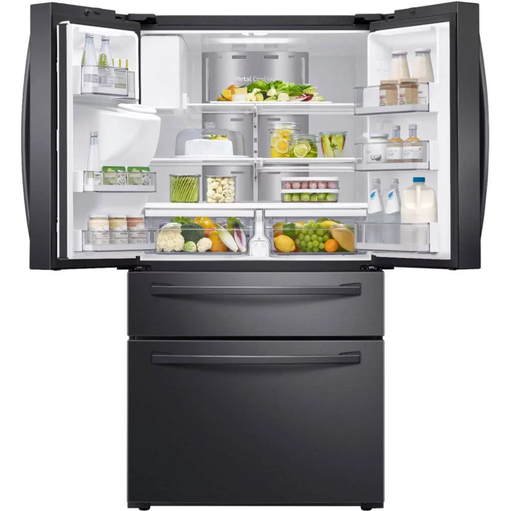 Samsung RF22R7551SG 22.2 Cu. Ft. Black Stainless Family Hub 4-Door French Door Counter-Depth Refrigerator