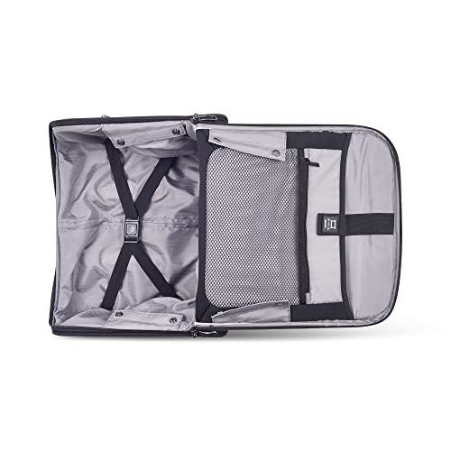 DELSEY Paris Helium DLX Softside Luggage Under-Seater with 2 Wheels, Navy Blue, Carry on 16 Inch