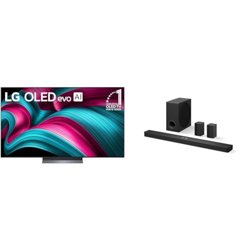 LG 65-Inch Class OLED evo AI 4K C5 Series Smart TV w/Dolby Atmos, Dolby Vision, HDR10, AI Super Upscaling 4K, Filmmaker Mode, Wow Orchestra, Alexa Built-in (OLED65C5PUA, 2025)