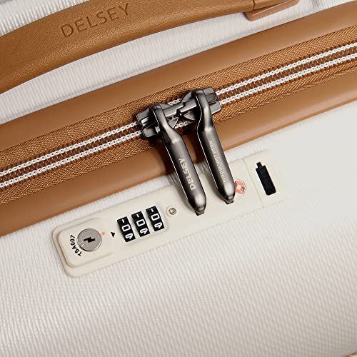 DELSEY PARIS Chatelet Air 2.0 Hardside Luggage with Spinner Wheels, Angora, Checked-Large 28 Inch