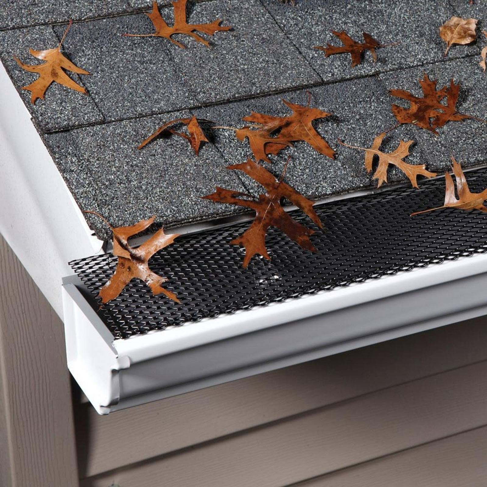 Amerimax Home Products 636025 Lock-In Gutter Guard, Black 25/Carton