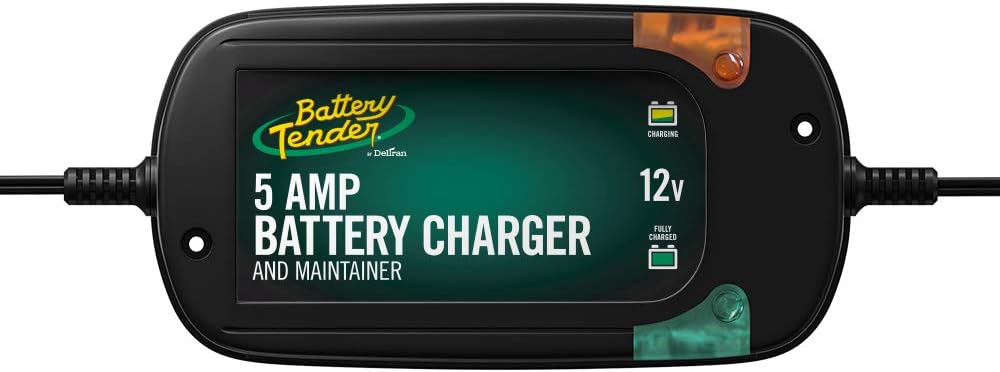 Battery Tender 4 AMP Car Battery Charger and Maintainer: Switchable 6V / 12V, Automotive Battery Charger and Maintainer for Cars, Trucks, and SUVs, Lead Acid & Lithium Battery Charger - 022-0209-BT-WH