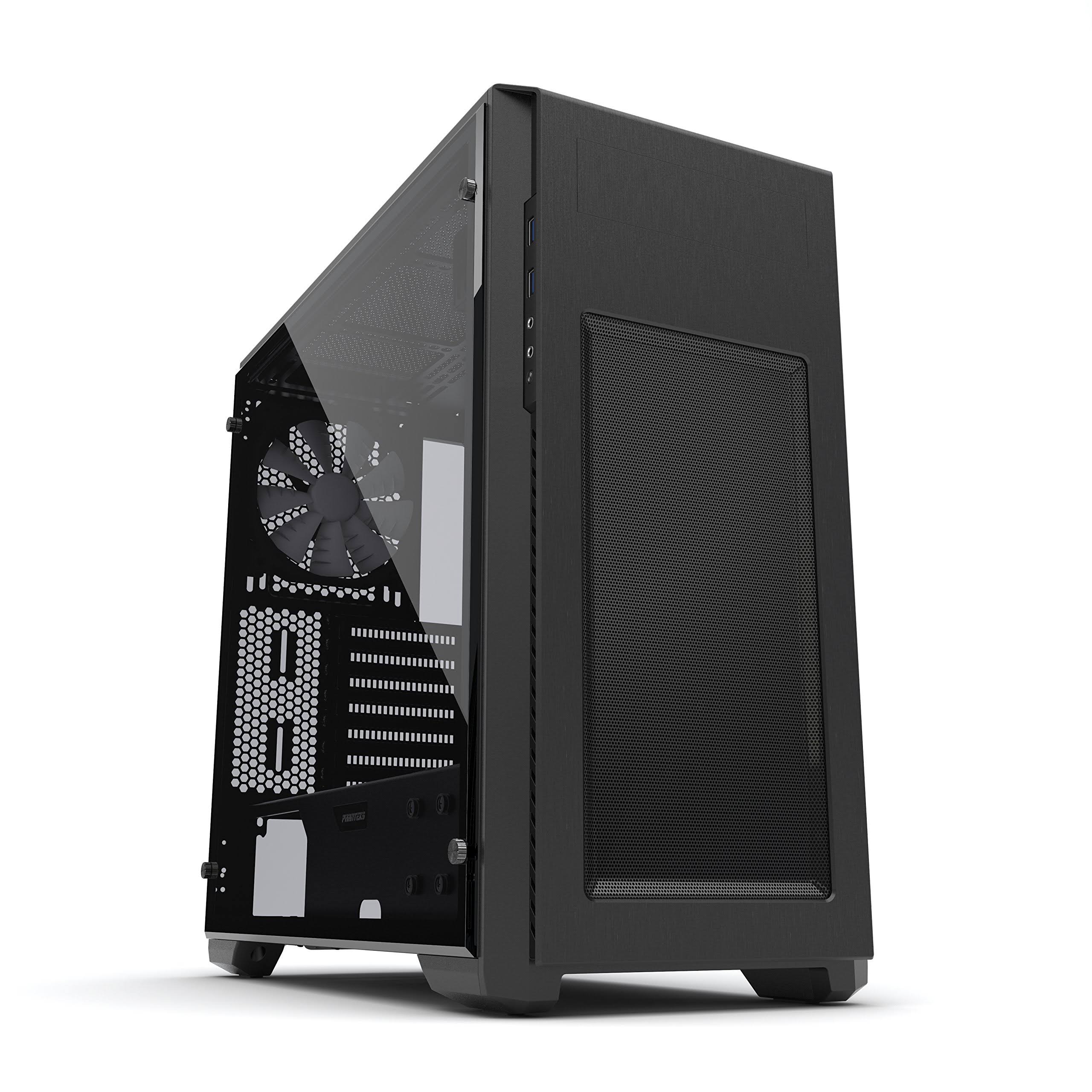 Phanteks Enthoo Pro M ATX Mid Tower Case w/ Tempered Glass Panel - Satin Black