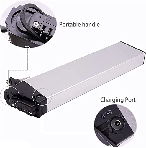 Ebike Battery 36V 8Ah 10Ah 12.5Ah 15Ah Folding Built-In Electric Bike Lithium Battery for 200W-700W Motor Electric Bicycle Battery with Charger, Folding Bike Mountain Bike Battery 36V 8Ah,410mm