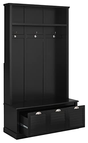 Crosley Furniture Ellison Hall Tree with Storage Drawer, White