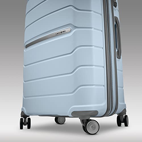 Samsonite Freeform 21-Inch Hardside Carry-On Luggage - Hardshell Carry-On Suitcase - TSA, Airline-Approved - Expandable Hard Shell, Smooth Rolling Spinner Wheels for Lightweight Travel - Navy