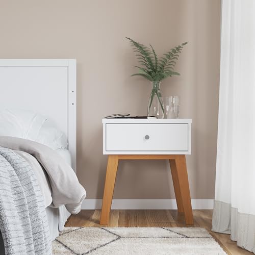 Child Craft SOHO Crib, 3-Drawer Dresser with Changing Table Topper, Chest, Nightstand, 4-Piece Nursery Set (Dusty Heather)