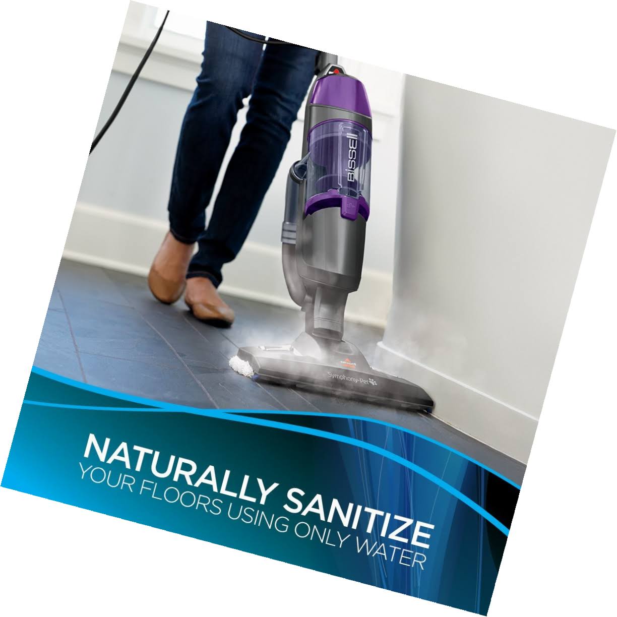 Bissell Symphony Pet 1543A All-in-One Steam Mop Vacuum