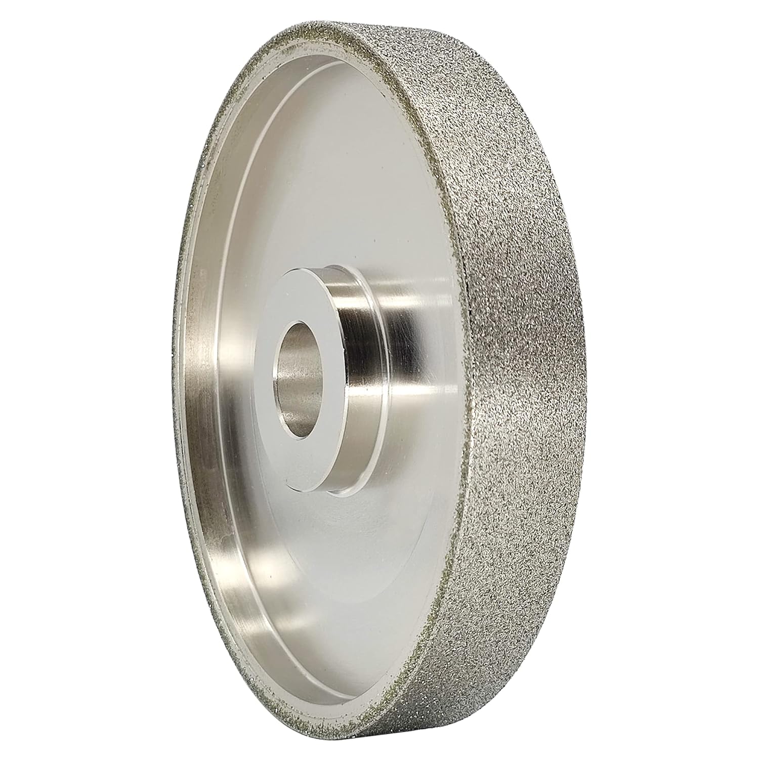 CAQUXIL CBN Grinding Wheel 6 Dia x 1 Wide, 1 inch Arbor, Sharpen High Speed Steel Cutting Tools, Diamond Grinding Wheel Grit #320