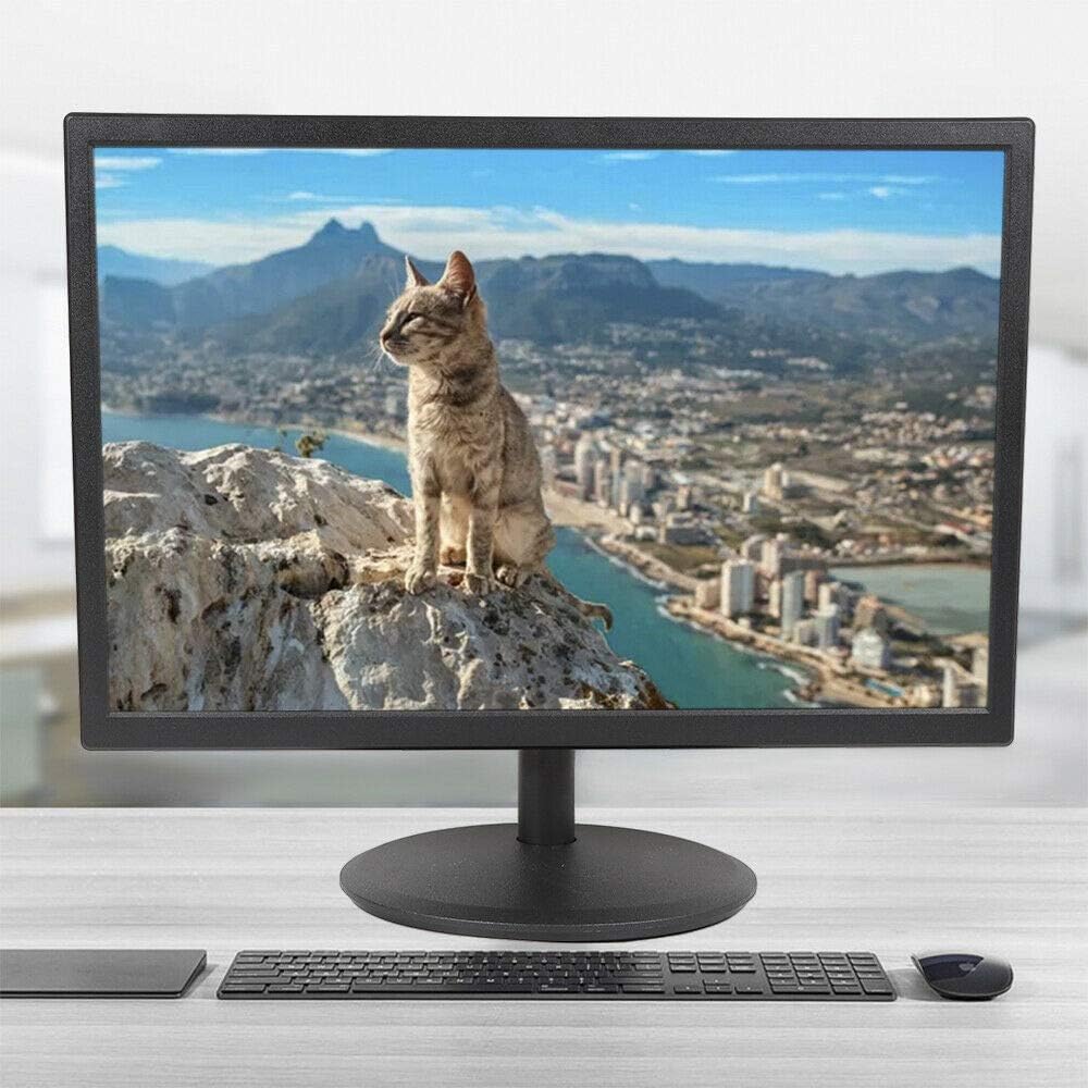 PC Monitor Desktop Monitor, 19" 5ms LED Monitor Desktop Computer PC LED Monitor 1440 x 900 60Hz with Stand
