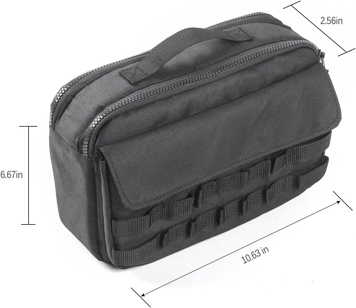 Voodonala Canvas Tailgate Cargo Storage Bag & Tool Kit Organizer Pockets for 2007-2018 Jeep Wrangler JK JL Unlimited