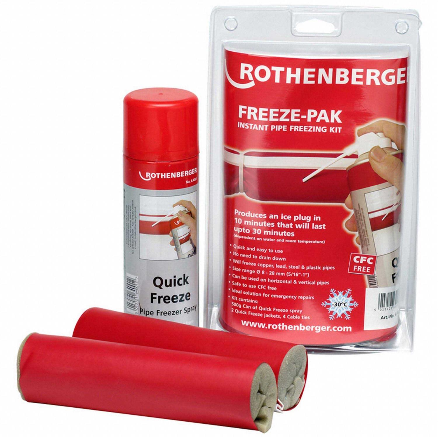 Rothenberger Pipe Freezing Spray Kit 5/16 in Min Steel Pipe 1500003034 - Shop Hardware Tools Online Store