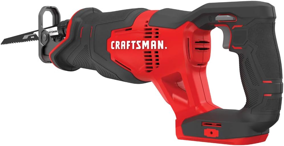 CRAFTSMAN V20 Reciprocating Saw, Cordless, Tool Only (CMCS300B) , Red