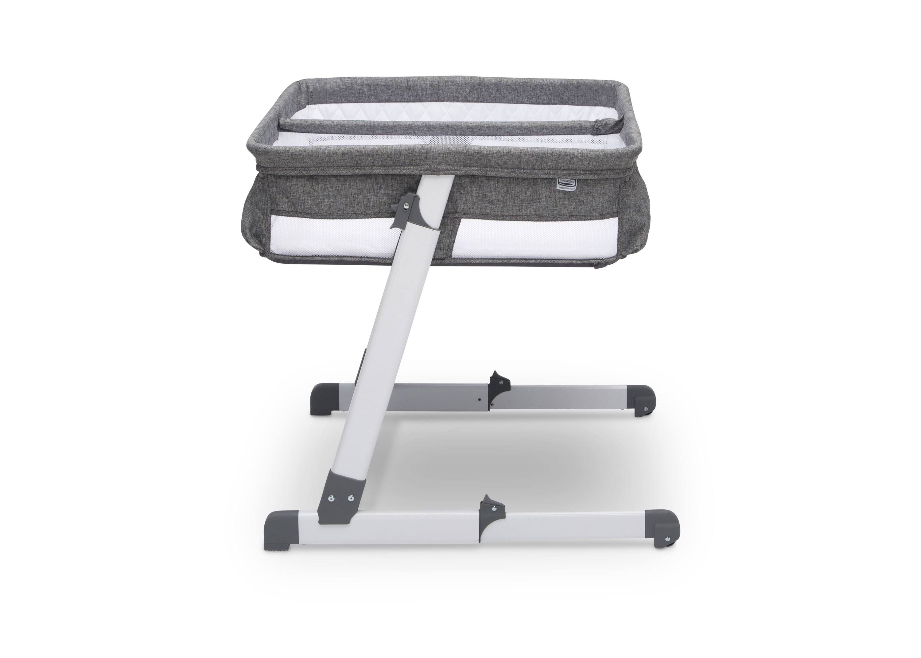 Simmons Kids by The Bed Twin City Sleeper Bassinet, Med Grey