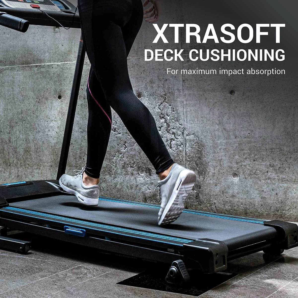XTERRA Fitness TR200 Folding Treadmill: Xtrasoft Cushioned Deck, 5.5 LCD Display, 3 Manual Incline Levels