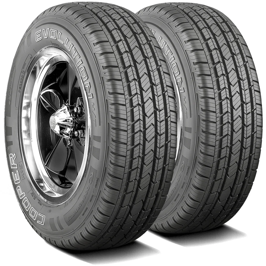 Set of 4 (FOUR) Cooper Evolution H/T 265/70R17 115T A/S All Season Tires Fits: 2014-18 Chevrolet Silverado 1500 WT, 2010-21 GMC Sierra 1500 SLE
