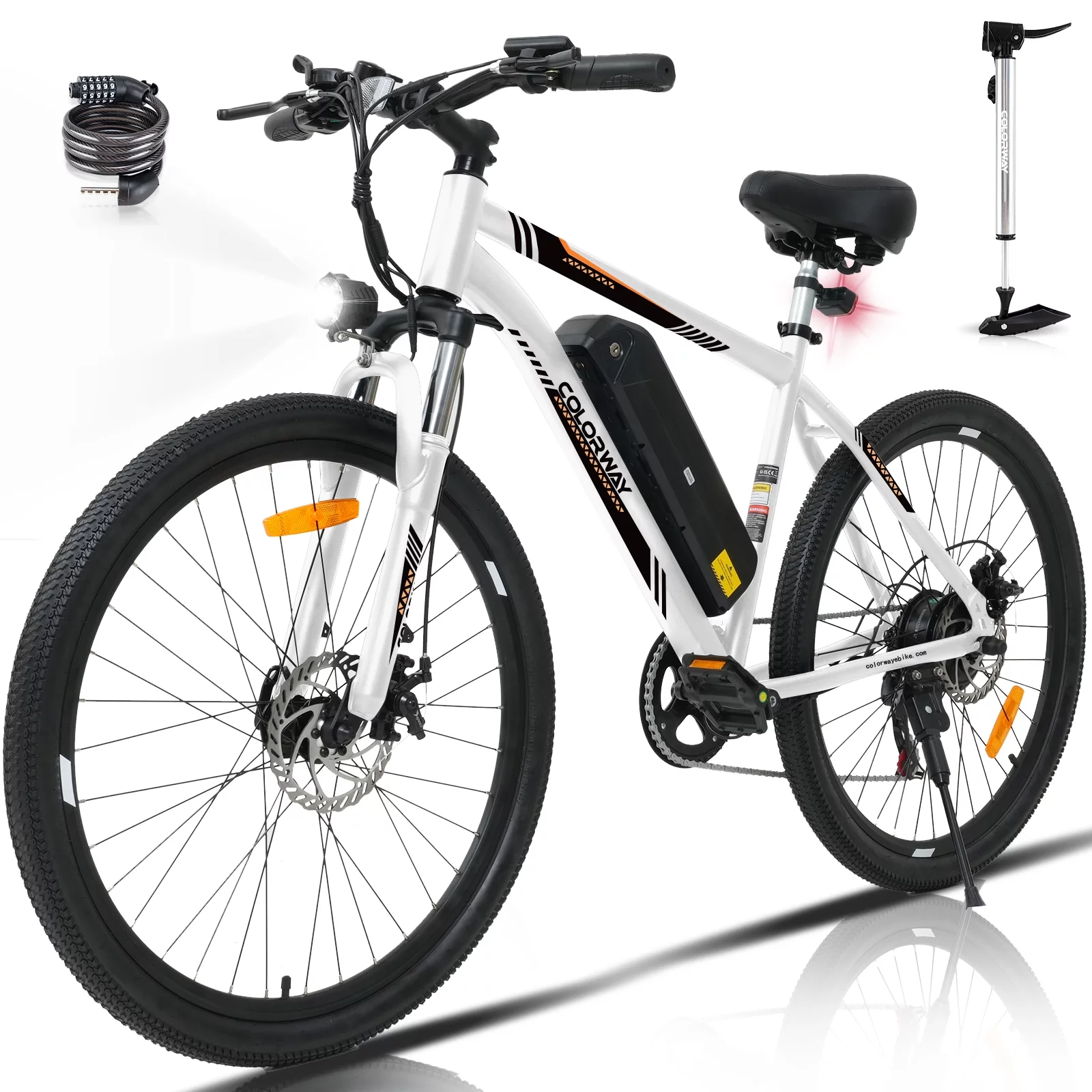 COLORWAY 26 Electric Bike, 500W/36V/11.2AH Removable Battery E Bike,Max.speed 19.9MPH Bicycle for Teenager and Adults-BK15M