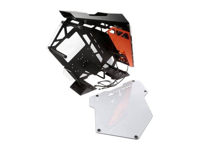 COUGAR Conquer Aluminum ATX Mid Tower Aluminum Frame Tempered Glass Gaming Case with LED Fan