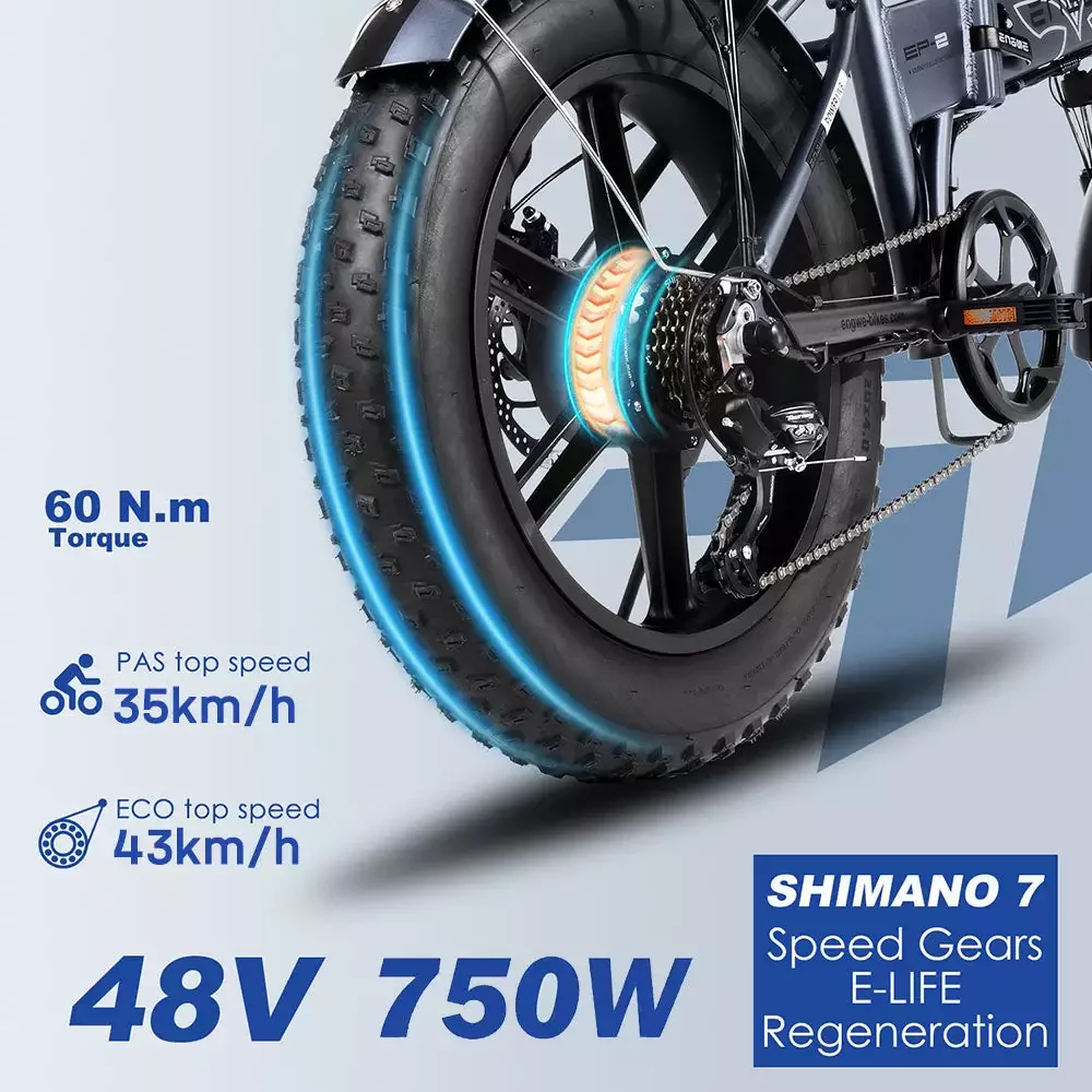 ENGWE Electric Mountain Bike - 48V 13Ah - 83.78 - Conquer terrain with speed and power!