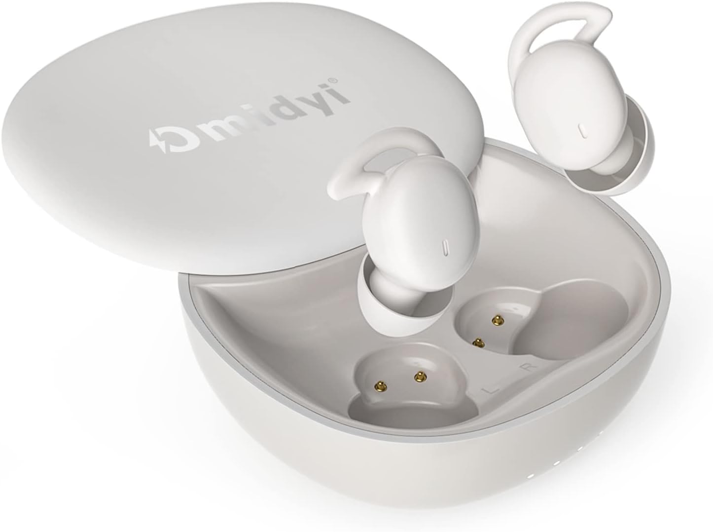 True Wireless Sleep Earbuds, Omidyi Noise Cancelling Earbuds for Sleep, Ultra Small and Skin-Soft Silicone Bluetooth Headphones in-Ear Specifically to Help You Fall Asleep Faster and Sleep Better