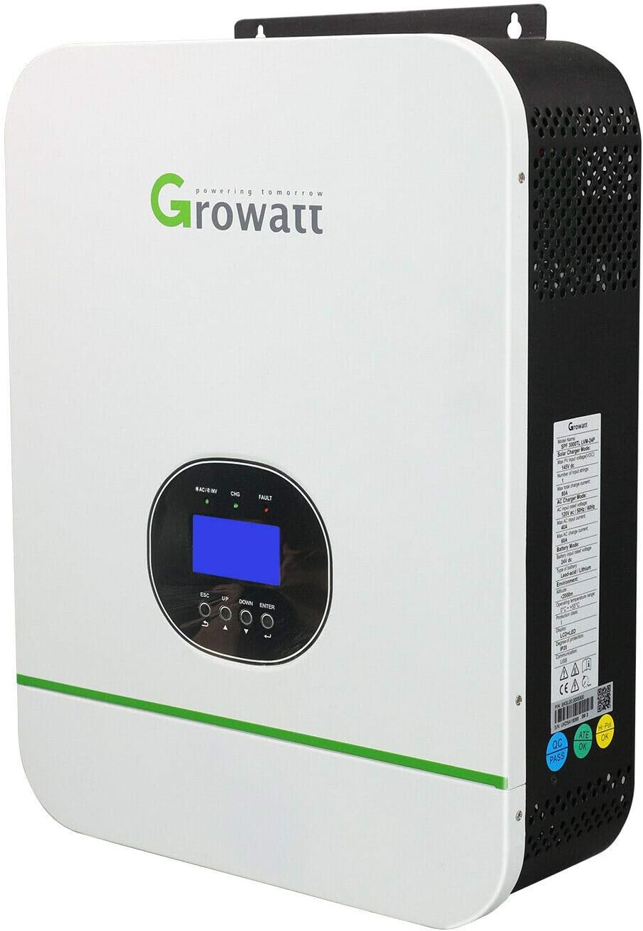 48V 3000W Off Grid Solar Inverter 110V, 120V/240V Split Phase Inverter Built-in 80A MPPT Solar Charge Controller, Pure Sine Wave Inverter Charge Inverter 110V, Can Work in Parallel