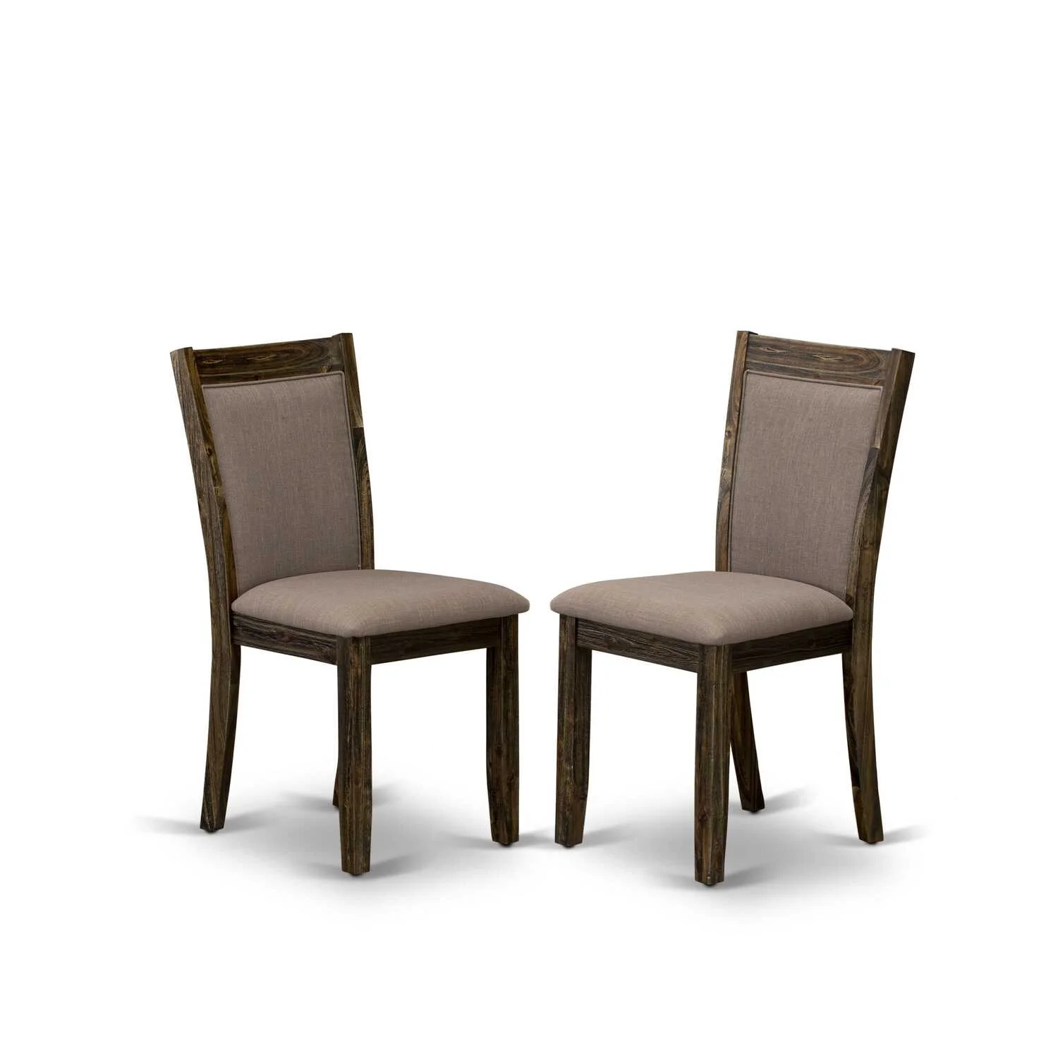 East West Furniture Irving 7-Piece Wood Dining Set in Distressed Jacobean/Coffee